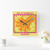 Activiteiten in de omgeving van Beach Whimsy Octop Vierkante Klok (Huis)