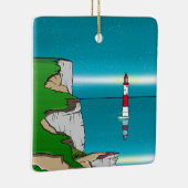 Activiteiten in de omgeving van Beachy Head Lighth Keramisch Ornament (Rechts)