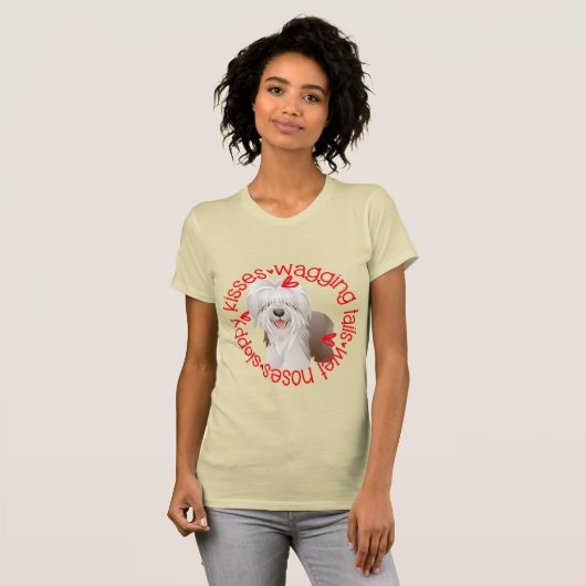 Activiteiten in de omgeving van Bearded Collie Slo T-shirt (Voorkant volledig)