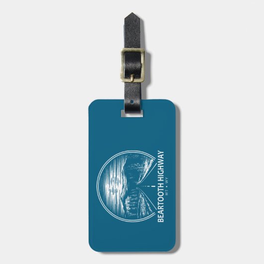 Activiteiten in de omgeving van Beartooth Highway  Bagagelabel (Voorkant verticaal)