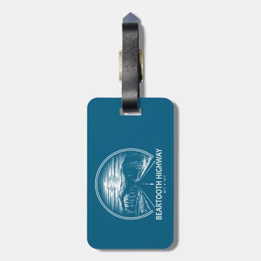 Activiteiten in de omgeving van Beartooth Highway  Bagagelabel (Achterkant verticaal)