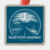 Activiteiten in de omgeving van Beartooth Highway  Metalen Ornament (Voorkant)