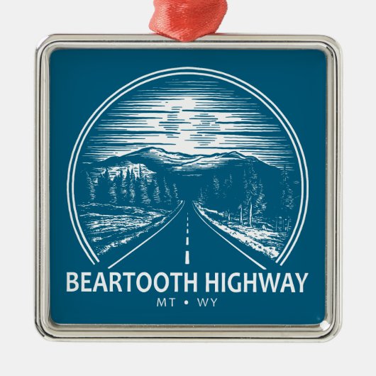 Activiteiten in de omgeving van Beartooth Highway  Metalen Ornament (Voorkant)