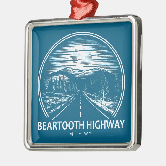 Activiteiten in de omgeving van Beartooth Highway  Metalen Ornament (Links)