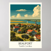 Activiteiten in de omgeving van Beaufort North Car Poster (Voorkant)