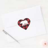 Activiteiten in de omgeving van beer Baby shower W Hart Sticker (Envelop)