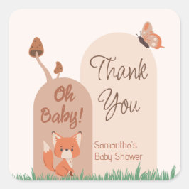 Activiteiten in de omgeving van Beige Forest Themd Vierkante Sticker