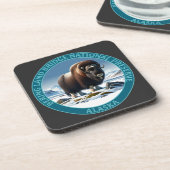 Activiteiten in de omgeving van Bering Land Bridge Bier Onderzetter (Linkerzijde)