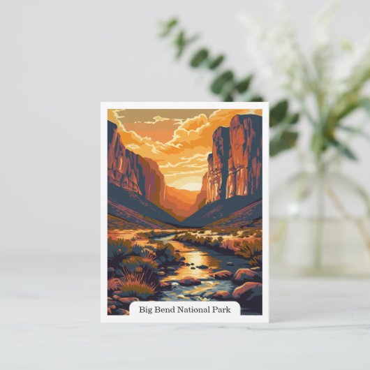 Activiteiten in de omgeving van Big Bend National  Briefkaart (Staand voorkant)
