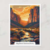 Activiteiten in de omgeving van Big Bend National  Briefkaart (Voorkant)