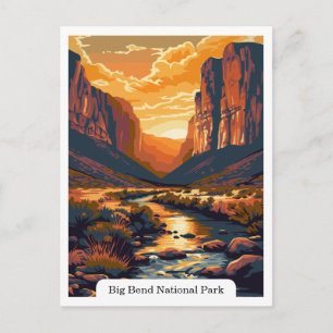 Activiteiten in de omgeving van Big Bend National  Briefkaart