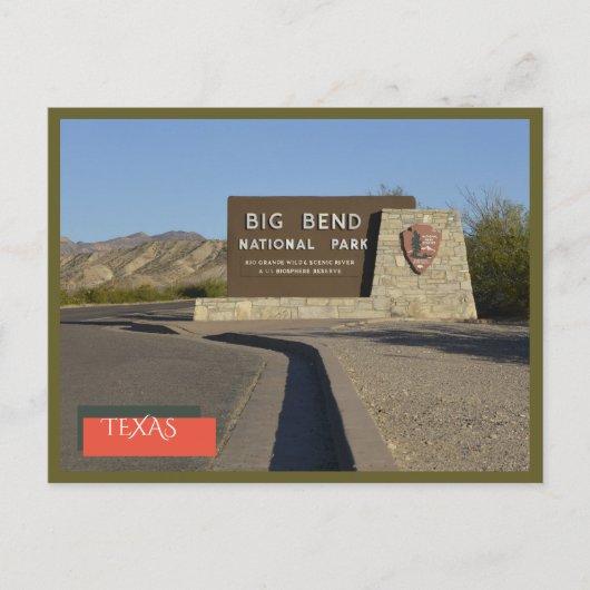 Activiteiten in de omgeving van Big Bend National  Briefkaart (Voorkant)
