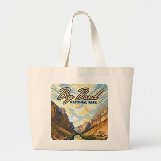 Activiteiten in de omgeving van Big Bend National  Grote Tote Bag (Voorkant)