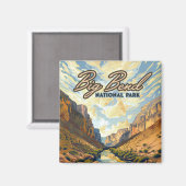 Activiteiten in de omgeving van Big Bend National Magneet (Voorkant / Achterkant)