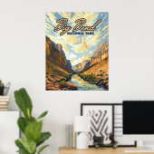 Activiteiten in de omgeving van Big Bend National Poster (Thuiskantoor)