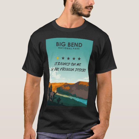 Activiteiten in de omgeving van Big Bend One Star T-shirt (Voorkant)