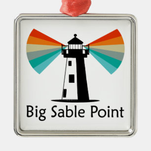 Activiteiten in de omgeving van Big Sable Point Li Metalen Ornament