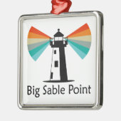 Activiteiten in de omgeving van Big Sable Point Li Metalen Ornament (Links)