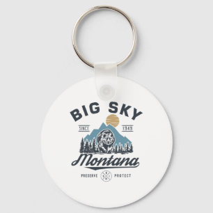 Activiteiten in de omgeving van Big Sky Montana Sn Sleutelhanger