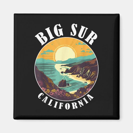 Activiteiten in de omgeving van Big Sur California Magneet (Voorkant)