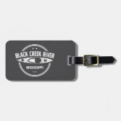 Activiteiten in de omgeving van Black Creek River Bagagelabel (Voorkant horizontaal)
