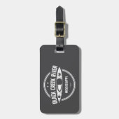 Activiteiten in de omgeving van Black Creek River Bagagelabel (Voorkant verticaal)