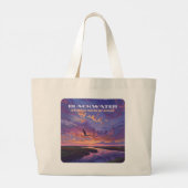 Activiteiten in de omgeving van Blackwater Nationa Grote Tote Bag (Achterkant)