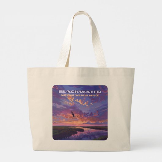 Activiteiten in de omgeving van Blackwater Nationa Grote Tote Bag (Achterkant)