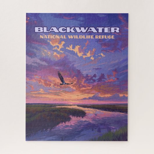 Activiteiten in de omgeving van Blackwater Nationa Legpuzzel (Verticaal)