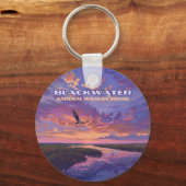 Activiteiten in de omgeving van Blackwater Nationa Sleutelhanger (Voorkant)