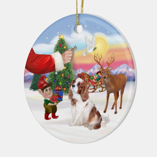Activiteiten in de omgeving van Blenheim Cavalier  Keramisch Ornament (Links)