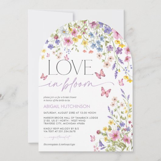 Activiteiten in de omgeving van Bloom Butterfly Vr Kaart (Voorkant)