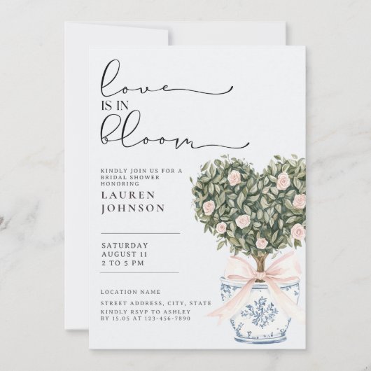 Activiteiten in de omgeving van Bloom Chinoiserie  Kaart (Voorkant)