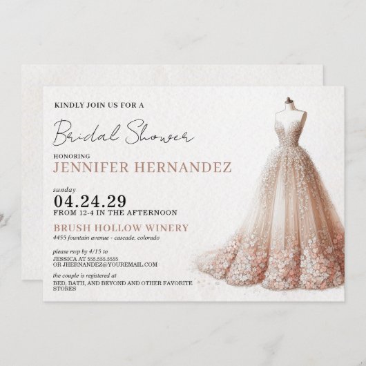 Activiteiten in de omgeving van Bloom Peach Blush Kaart (Voorkant / Achterkant)