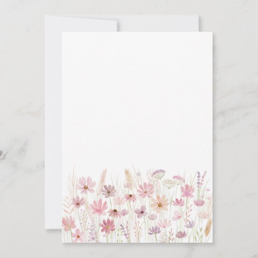 Activiteiten in de omgeving van Bloom Pink Wildflo Kaart (Achterkant)