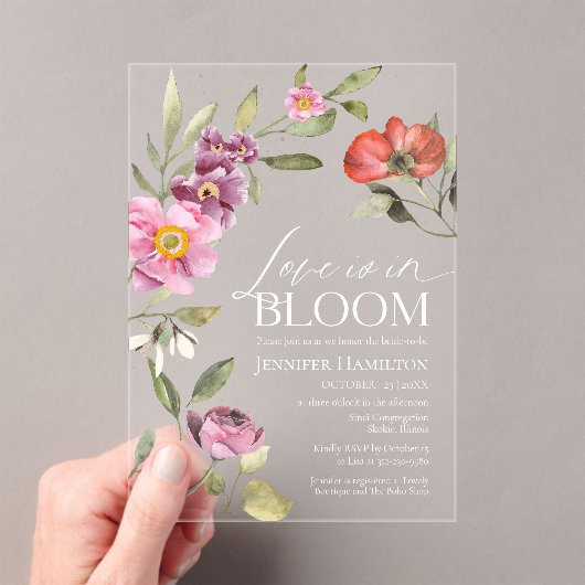 Activiteiten in de omgeving van Bloom Rosey Floral Acryl Uitnodigingen (Insitu (Draagbaar))