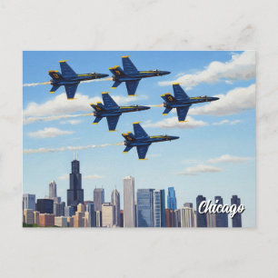 Activiteiten in de omgeving van Blue Angels in Chi Briefkaart