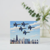 Activiteiten in de omgeving van Blue Angels in Chi Briefkaart (Staand voorkant)