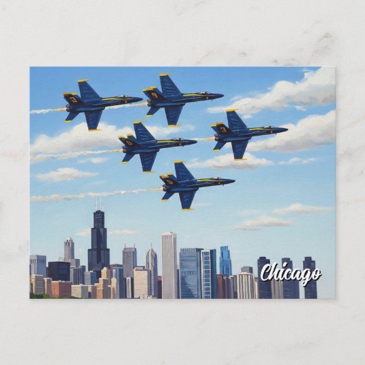 Activiteiten in de omgeving van Blue Angels in Chi Briefkaart (Voorkant)