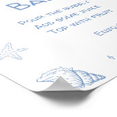 Activiteiten in de omgeving van Blue Coastal Beach Poster (Hoek)