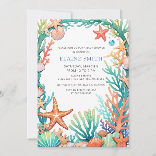 Activiteiten in de omgeving van Blue Marine Seashe Kaart (Voorkant)