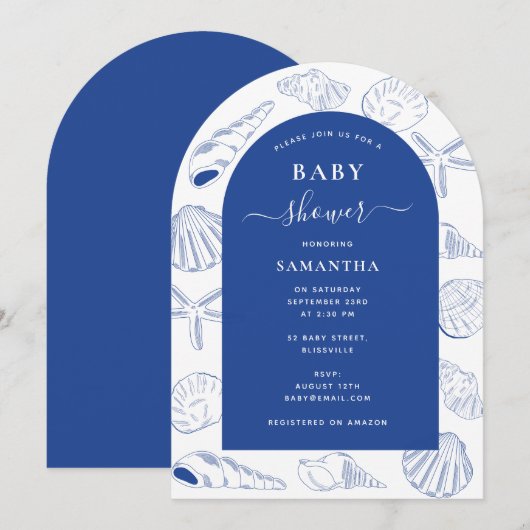 Activiteiten in de omgeving van Blue Sea Shells Be Kaart (Voorkant / Achterkant)