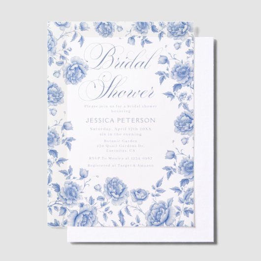 Activiteiten in de omgeving van Blue Toile Chinois Vellum Uitnodigingen (Offset)