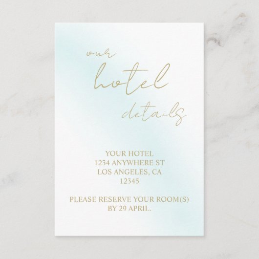 Activiteiten in de omgeving van Blue Waterverf Wav Informatiekaartje (Voorkant)