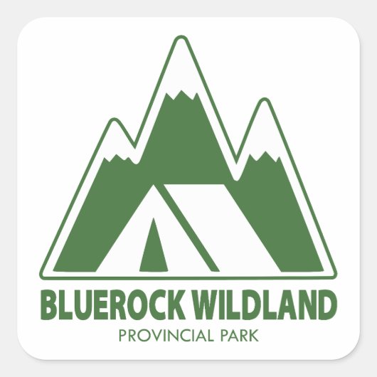 Activiteiten in de omgeving van Bluerock Wildland  Vierkante Sticker (Voorkant)