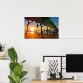 Activiteiten in de omgeving van Bogue Inlet Pier Poster (Thuiskantoor)