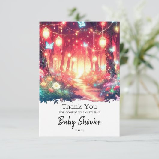 Activiteiten in de omgeving van Boho Fantasy Encha Bedankkaart (Staand voorkant)