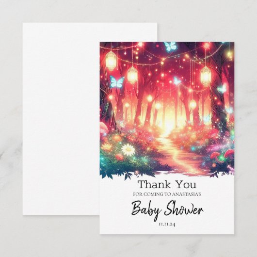 Activiteiten in de omgeving van Boho Fantasy Encha Bedankkaart (Voorkant / Achterkant)