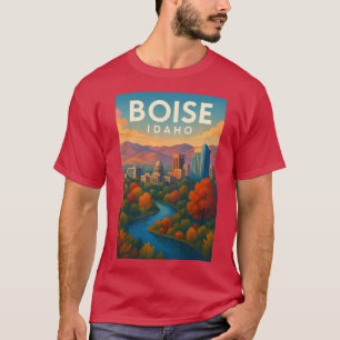 Activiteiten in de omgeving van Boise Autumn River T-shirt