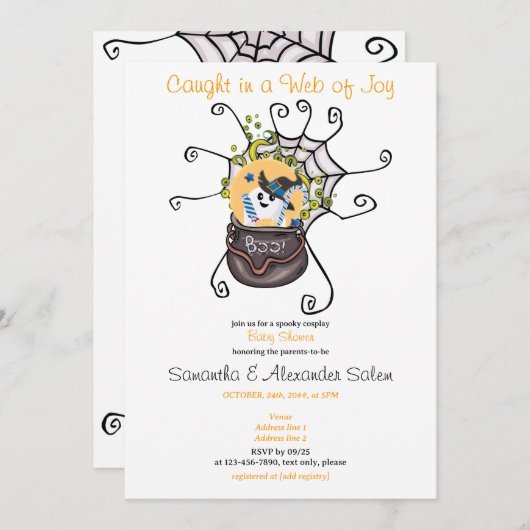 Activiteiten in de omgeving van Boo Spooky Hallowe Kaart (Voorkant / Achterkant)